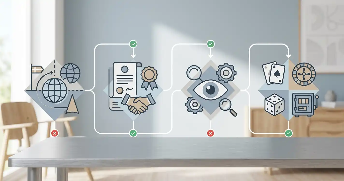 Illustration af et dansk beslutningstræ for skat på onlinegevinster